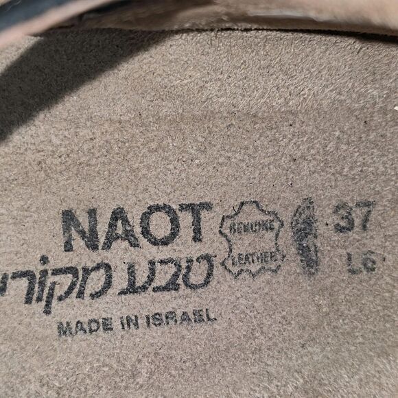 NAOT Yarrow Women's Size EU 37 US 6 Black Lace up Gladiator Wedge Sandals - Picture 8 of 10